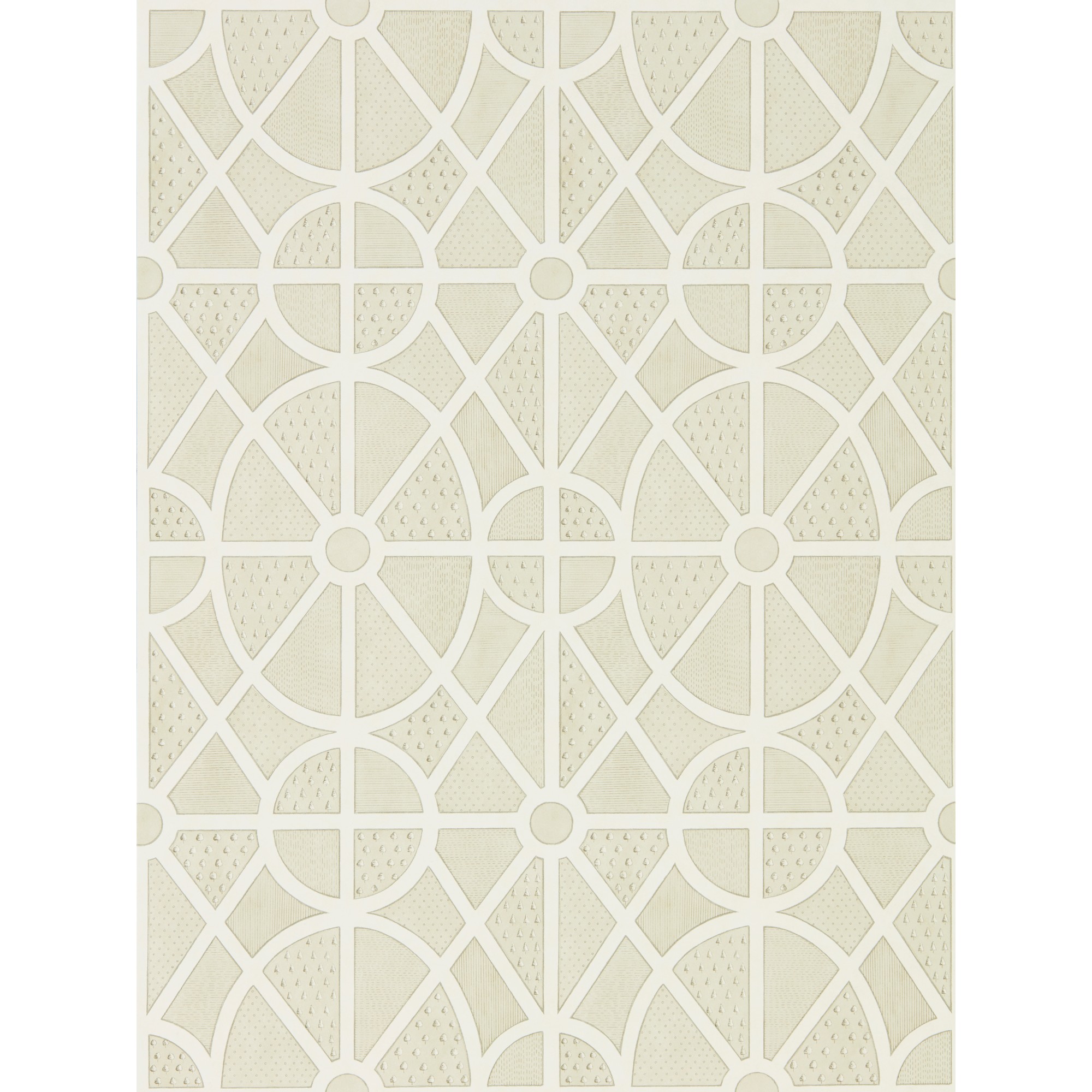 Garden Plan Wallpaper 216318 By Sanderson In Chalk White